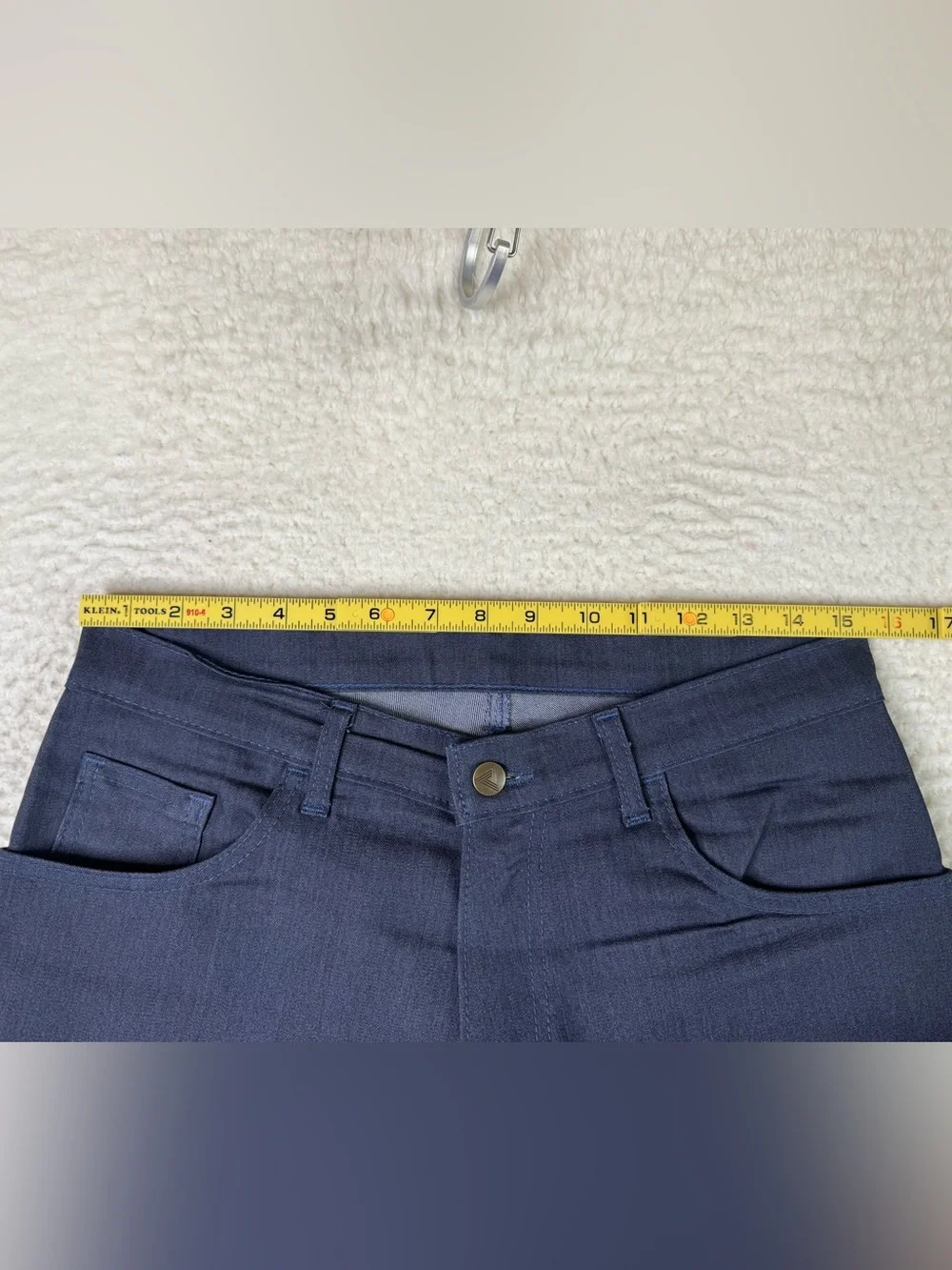 Blue Delta Raw Denim Custom Made USA Jeans Zip Fly Men's Size 31x28